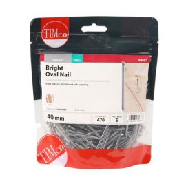Timco 40mm Bright Oval Nails - 500g