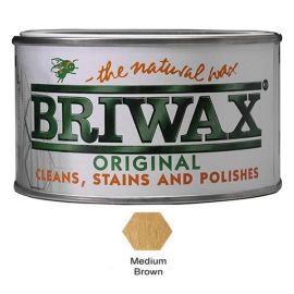 Briwax Original Wax Polish -  Medium Brown 400g
