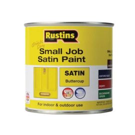 Rustins Quick Dry Small Job Satin Paint - Buttercup 250ml