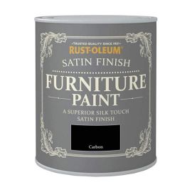 Rust-Oleum Satin Furniture Paint - Carbon 750ml