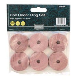 Cedar Moths Repellent - Pack of 6 Rings