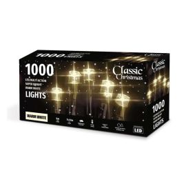 Classic Christmas 1000L LED Multi Action Super Bright Warm White Lights