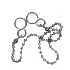12" No 6 CP Sink/Basin Ball Chain with Hooks