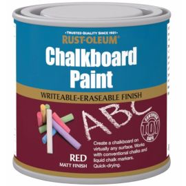 Rust-Oleum Red Matt Chalkboard Paint 250ml
