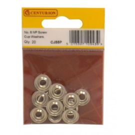 Screwcup Washer No.8 NP Pack Of 100 