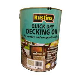 Rustins Quick Drying Decking Oil - Clear 5L