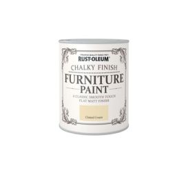Rust-Oleum Chalky Finish Furniture Paint Clotted Cream 750ml