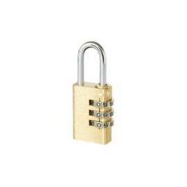 TriCircle Combination Padlock 3 Dial Brass - 30mm
