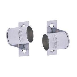 Colorail 3/4" Chrome Plated Cranked Wardrobe Bracket (Pack of 2)