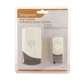 Kingavon White Digital Plug In Wireless Door Chime