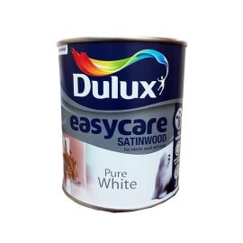 Dulux Easycare Satinwood Paint - Pure White 750ml