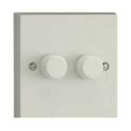 Double Dimmer Switch White