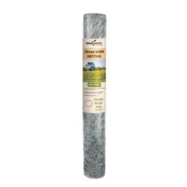 Grass Roots Galvanised Wire Netting - 10m x 0.6m x 25mm