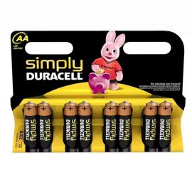 Duracell AA Simply Batteries - Pack Of 8