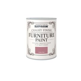 Rust-Oleum Chalky Finish Furniture Paint Dusty Pink 750ml