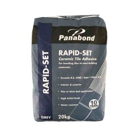 Panabond Rapid Set Ceramic Tile Adhesive - Grey 20kg