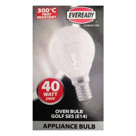 Eveready 40W Oven Golf Small Screw Cap E14/ SES Light Bulb