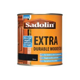 Sadolin Extra Durable Exterior Woodstain - Ebony 500ml