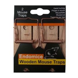 Endomice Wooden Mouse Traps Pack of 2