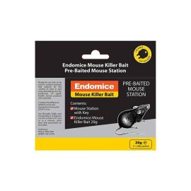 Endomice Mouse Killer Bait 20g Pre-baited Mouse Station
