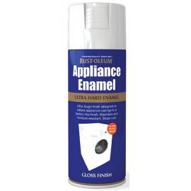 Rust-Oleum Appliance Enamel White Gloss Spray Paint - 400ml