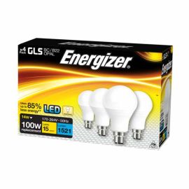 Energizer 14W LED GLS Opal BC Lightbulb - Pack Of 4