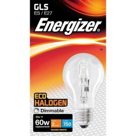 Energizer 48W GLS Eco Halogen Screw Cap E27 / ES Light Bulb
