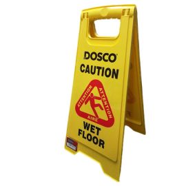 Dosco Foldable Yellow Wet Floor Sign