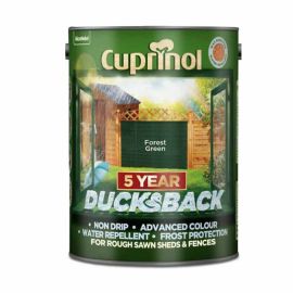 Cuprinol 5 Year Ducksback Fence Paint - Forest Green 5L