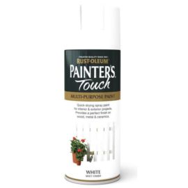 Rust-Oleum Painters Touch Spray Paint - White Matt 400ml