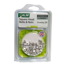 ALM Square Head Bolts & Nuts - Pack of 20