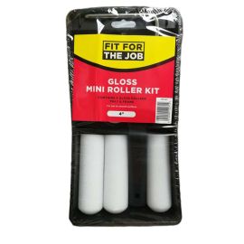 Fit For The Job Gloss Mini Roller Kit - 4"