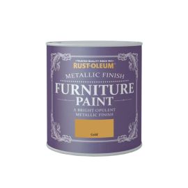 Rust-Oleum Metallic Furniture Paint - Gold 125ml