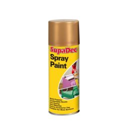 SupaDec Spray Paint Gold 400ml