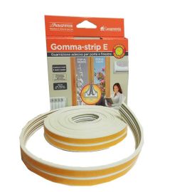 Gomma-Strip E Self-Adhesive Foam Draught Excluder - White 6m