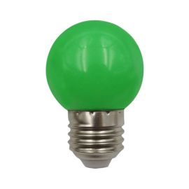 Tezla 1w Green LED Plastic Globe ES Party Lightbulb