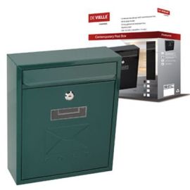 De Vielle Contemporary Post Box - Green