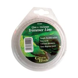 Strong Garden Grass Trimming Line White Hinge Thin 1.65mm x 15M Strimmer Wire