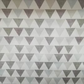 Grey Triangle Design Oil Cloth / Tablecloth