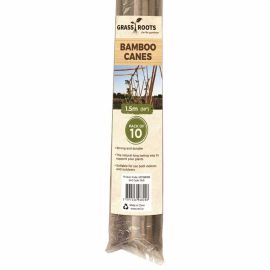 Grass Roots 1.5m Bamboo Canes - Pack Of 10