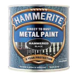 Hammerite Direct To Rust Metal Paint - Hammered Black 2.5L