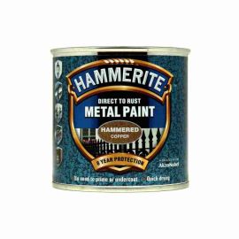 Hammerite Direct To Rust Metal Paint - Hammered Copper 250ml