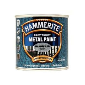 Hammerite Metal Paint Hammered 250ml Silver