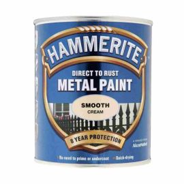 Hammerite Direct To Rust Metal Paint - Smooth Cream 750ml