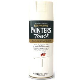 Rust-Oleum Painters Touch Spray Paint - Heirloom White Satin 400ml