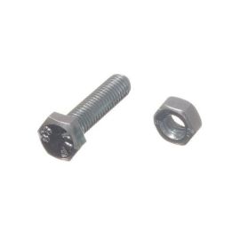 M8 X 25mm Hex Bolts with Nuts Pack of 6