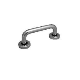 225mm x 19mm PAA Solid Aluminium Pull Handle Face Fixed Concealed Rose