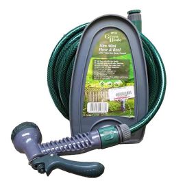 GreenBlade 10M Mini Hose & Reel With 7 Function Spray Nozzle