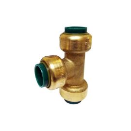 Brass Push In Pipe Fitting Tee - 1/2"