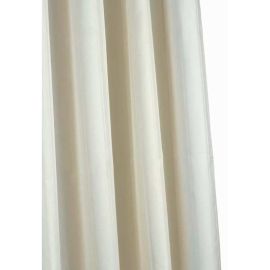 Croydex Textile Shower Curtain Plain Ivory